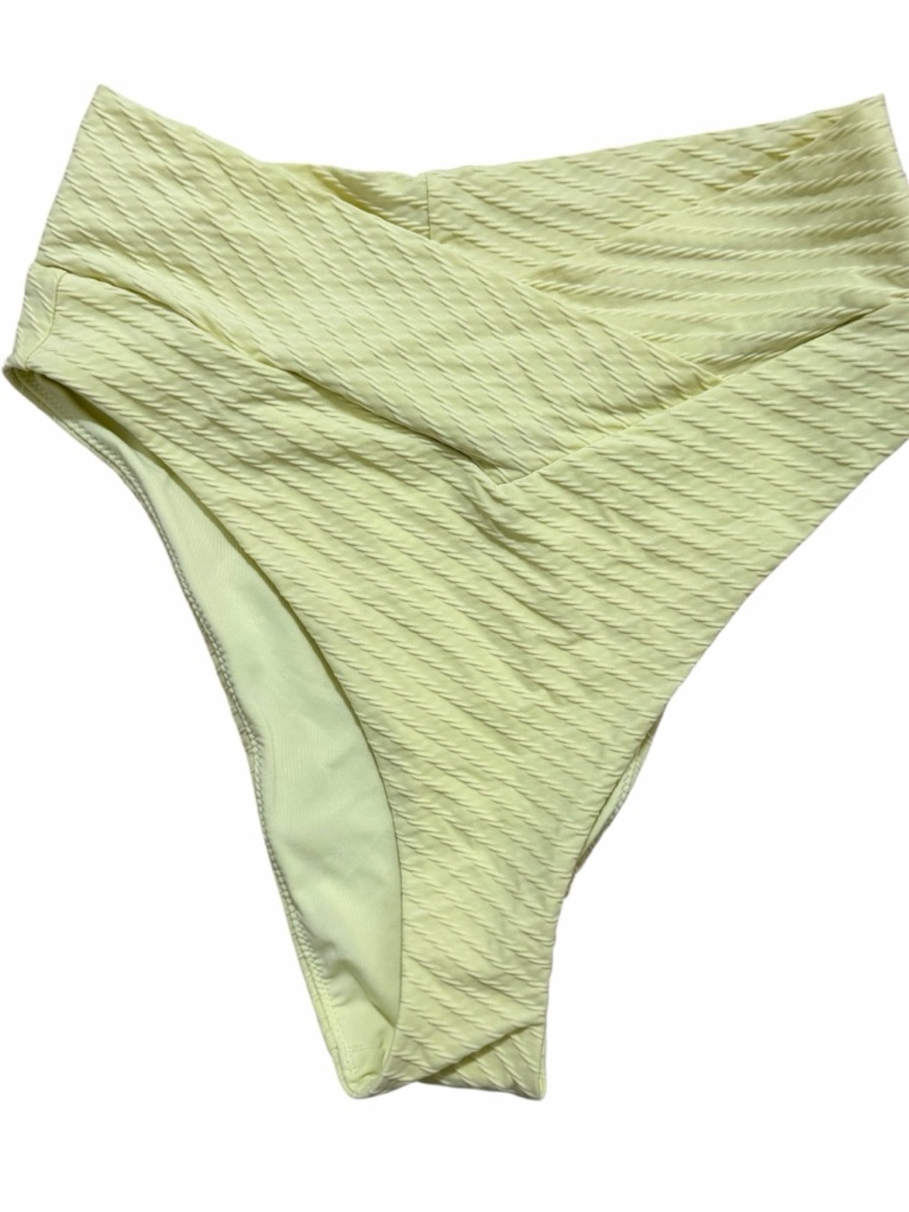 High Waisted Yellow Aerie Bikini Bottoms